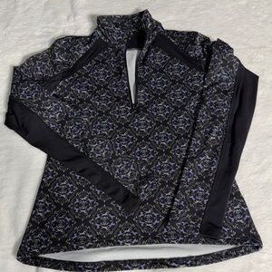 Kerrits Black and Purple Horses  1/4 Zip